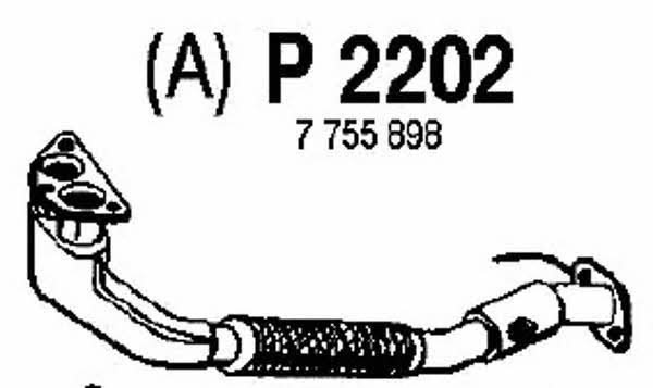 Fenno P2202 Exhaust pipe P2202
