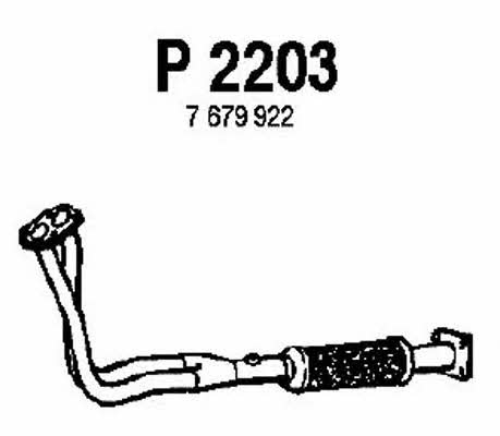 Fenno P2203 Exhaust pipe P2203
