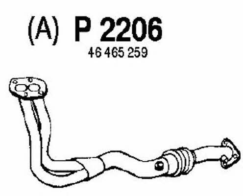 Fenno P2206 Exhaust pipe P2206