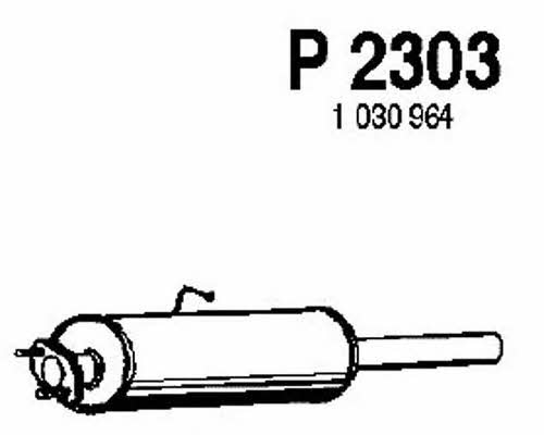 Fenno P2303 Central silencer P2303