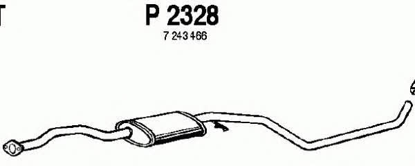 Fenno P2328 Central silencer P2328