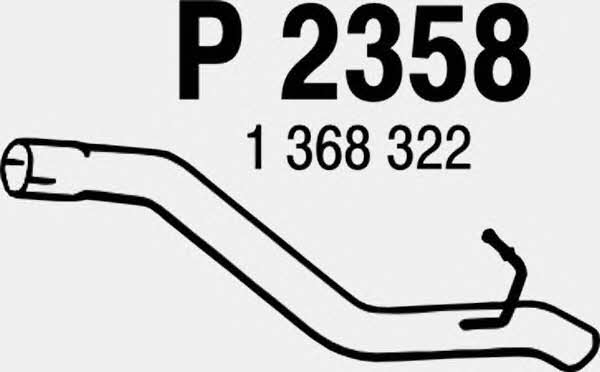 Fenno P2358 Exhaust pipe P2358