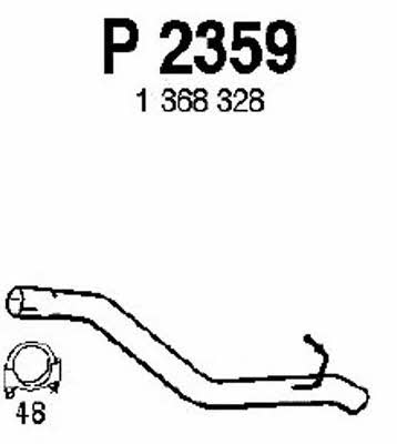 Fenno P2359 Exhaust pipe P2359