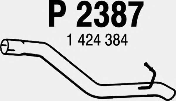 Fenno P2387 Exhaust pipe P2387