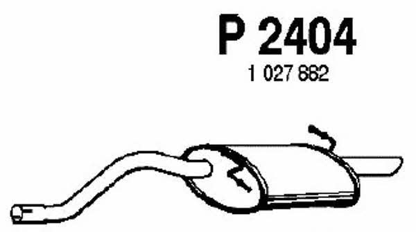 Fenno P2404 End Silencer P2404