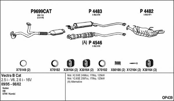 Fenno OP439 Exhaust system OP439