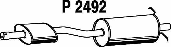 Fenno P2492 Central silencer P2492