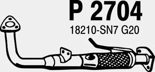 Fenno P2704 Exhaust pipe P2704