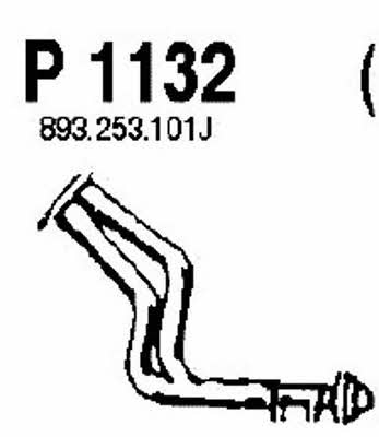 Fenno P1132 Exhaust pipe P1132