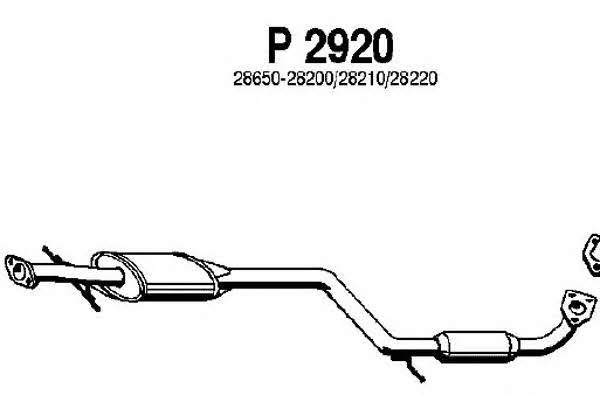Fenno P2920 Central silencer P2920