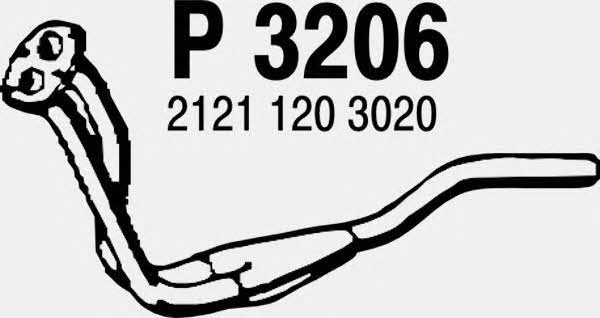 Fenno P3206 Exhaust pipe P3206