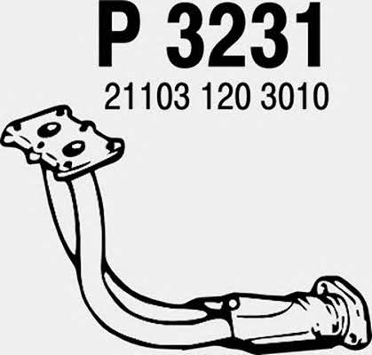 Fenno P3231 Exhaust pipe P3231