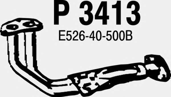 Fenno P3413 Exhaust pipe P3413