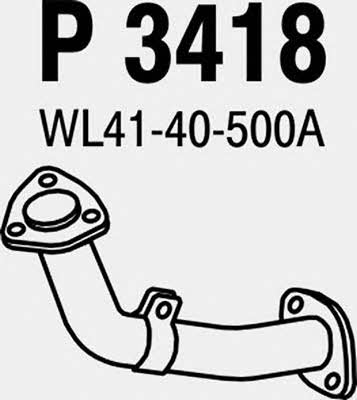Fenno P3418 Exhaust pipe P3418