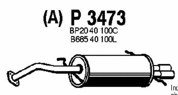 Fenno P3473 End Silencer P3473