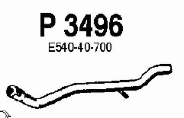 Fenno P3496 Exhaust pipe P3496