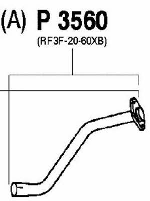 Fenno P3560 Exhaust pipe P3560