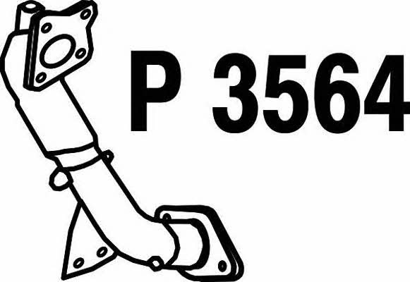 Fenno P3564 Exhaust pipe P3564
