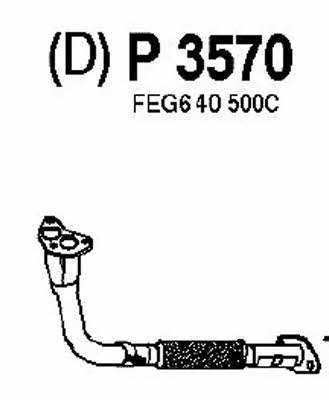 Fenno P3570 Exhaust pipe P3570