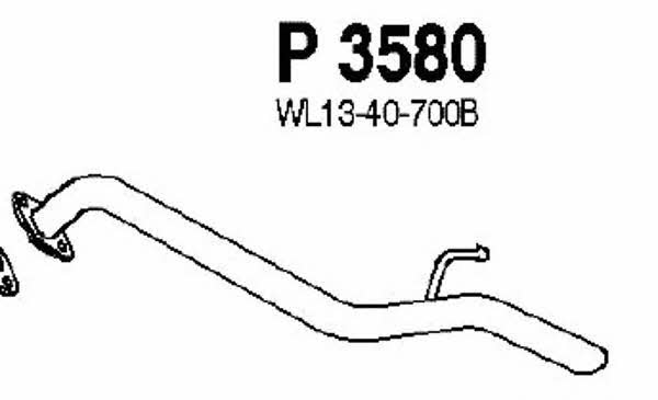 Fenno P3580 Exhaust pipe P3580
