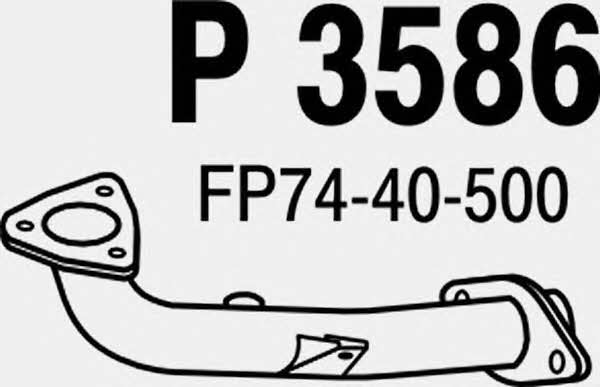 Fenno P3586 Exhaust pipe P3586