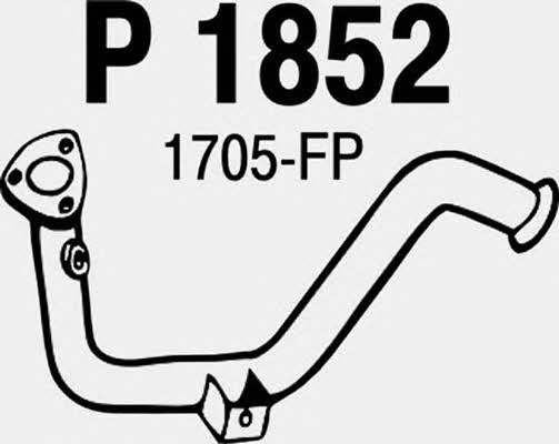 Fenno P1852 Exhaust pipe P1852