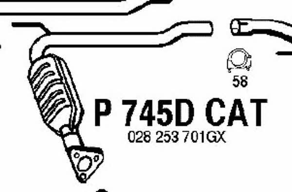 Fenno P745DCAT Catalytic Converter P745DCAT