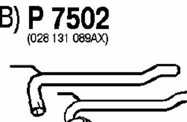Fenno P7502 Exhaust pipe P7502