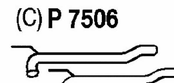 Fenno P7506 Exhaust pipe P7506
