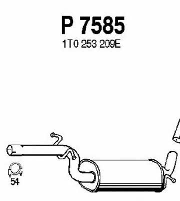 Fenno P7585 Central silencer P7585