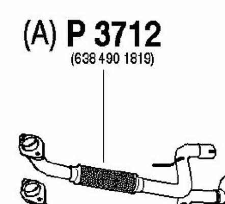 Fenno P3712 Exhaust pipe P3712