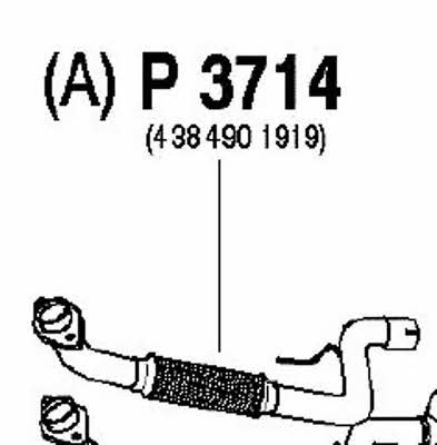 Fenno P3714 Exhaust pipe P3714