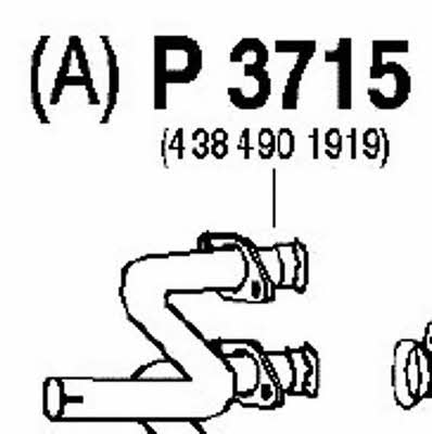 Fenno P3715 Exhaust pipe P3715