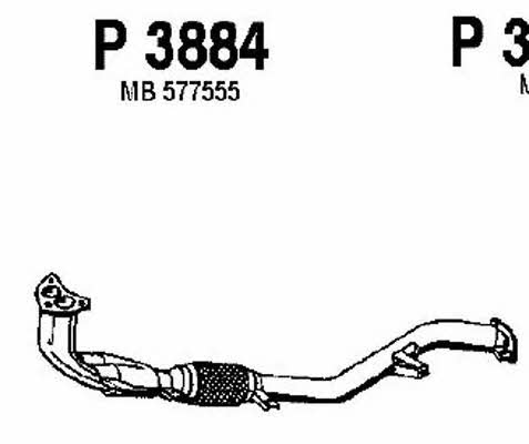Fenno P3884 Exhaust pipe P3884