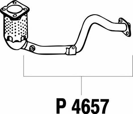 Fenno P4657 Exhaust pipe P4657