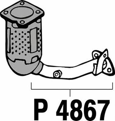 Fenno P4867 Exhaust pipe P4867