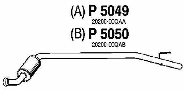 Fenno P5049 Central silencer P5049