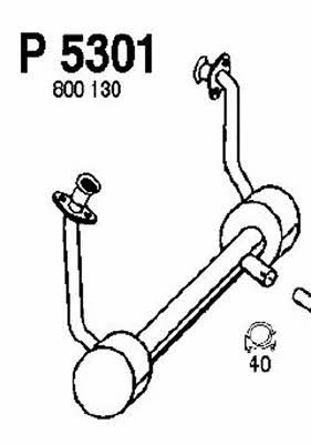 Fenno P5301 Exhaust pipe P5301