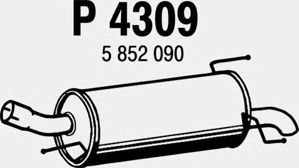Fenno P4309 End Silencer P4309
