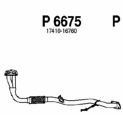 Fenno P6675 Exhaust pipe P6675