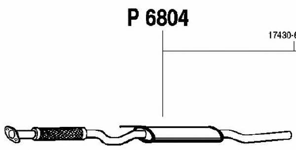Fenno P6804 Central silencer P6804