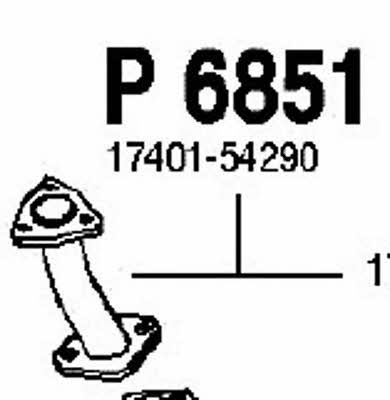Fenno P6851 Exhaust pipe P6851