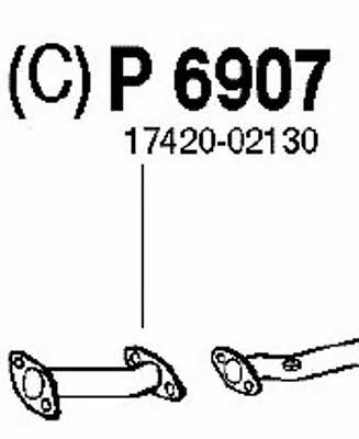 Fenno P6907 Exhaust pipe P6907