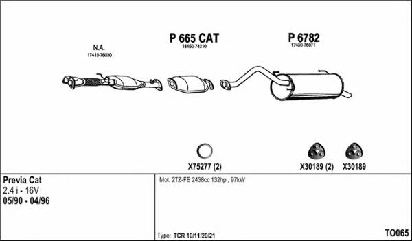  TO065 Exhaust system TO065