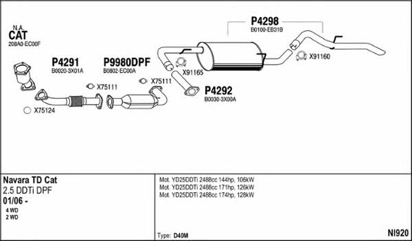  NI920 Exhaust system NI920