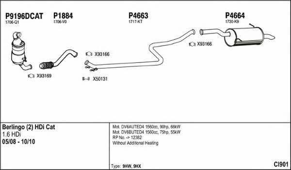 Fenno CI901 Exhaust system CI901