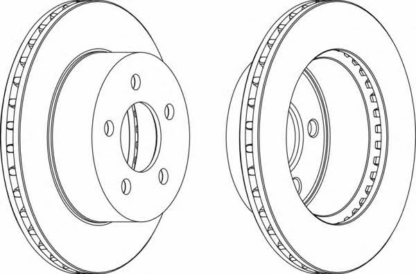 Ferodo DDF1525 Front brake disc ventilated DDF1525