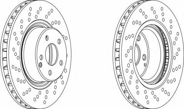 Ferodo DDF1120 Front brake disc ventilated DDF1120