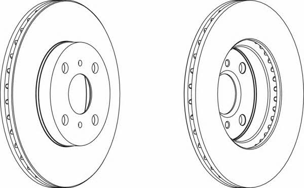 Ferodo DDF1149 Front brake disc ventilated DDF1149