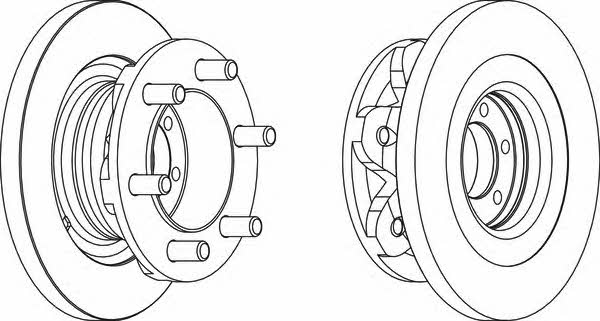 Ferodo FCR139A Unventilated front brake disc FCR139A